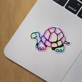 Holographic Decal Stickers of Turtle Icon Symbol Premium Waterproof Vinyl Decal Stickers for Laptop Phone Accessory Helmet Car Window Mug Tuber Cup Door Wall Decoration ANDVER3020270HO