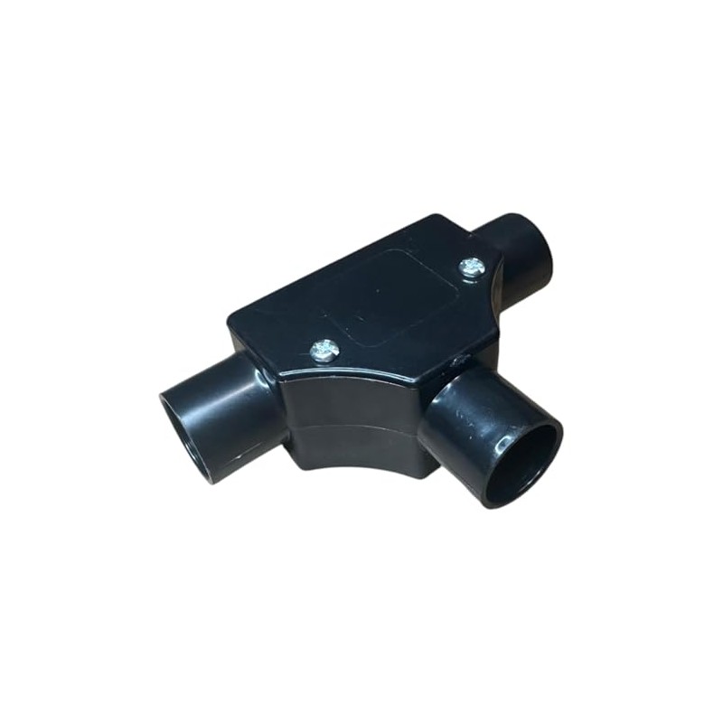 20mm PVC Inspection Tee - Black (Pack of 1)