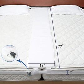 HITOMEN Bed Bridge, Twin to King Bed Converter Kit, Bed Gap Filler with Strap, Mattress Connector