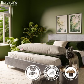 Looms & Linens Kapok Filling Pillow 20 x 60 inch Long Body Pillow Insert with Cotton Twill Shell - Pack of 1 Made in USA