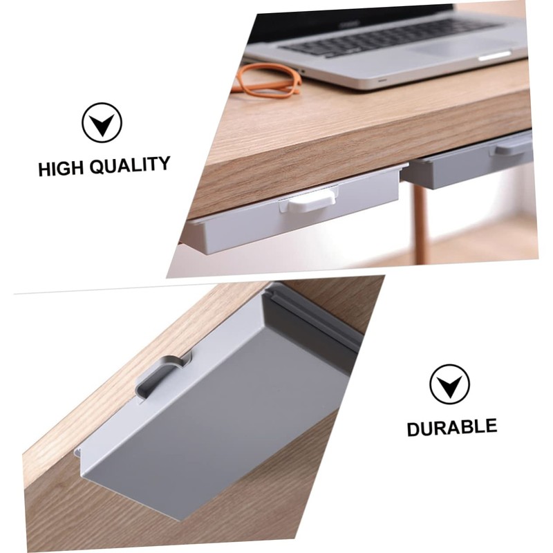 MAGICLULU 3pcs paste drawer Under Desk Out Drawer under table