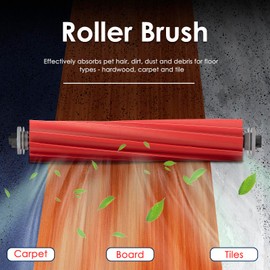 CHAIN PEAK (10 Pack) QRevo S Replacement Parts Compatible with Roborock QRevo S, QRevo Pro, QRevo Plus Robot Vacuum Cleaner Accessories Kit, 1 Roller Brush, 3 Hepa Filters, 6 Side Brushe, White