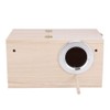 Bird House, Natural Wooden Aviary Breeding Box Mating House Small