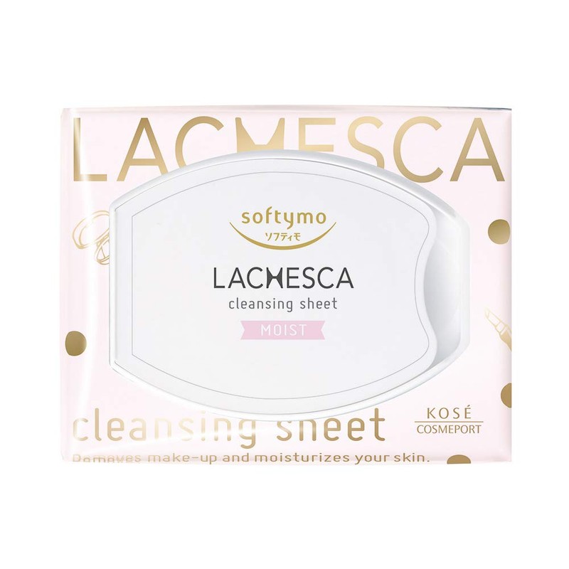 KOSE Softymo Lachesca Water Cleansing Sheet (Moist), Pack of 50