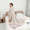 bearberry Fuzzy Leopard Knitted Throw Blanket Soft Cozy Warm Microfiber