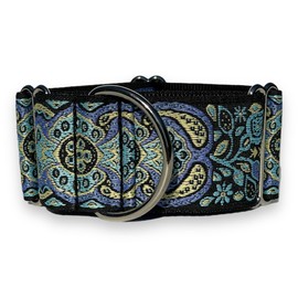 Martingale Dog Collar for Greyhound Saluki Whippet and Other Breeds with Similar Neck 2" Wid (14"-18") Matching Leash Available