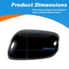 Car Door Rearview Mirror Cover Cap Housing Protective Cover For