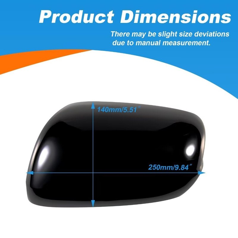 Car Door Rearview Mirror Cover Cap Housing Protective Cover For