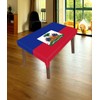Petite Pine 60×82 Inch Rectangle Haiti Flag Polyester Tablecloth,Large 5×6.8