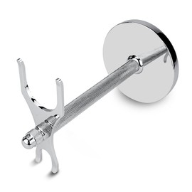 CHARMMAN Razor & Shaving Brush Stand, Wide Buckle, More Stable Base, Rigid Profile