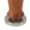 Coffee Leveler Tool Flat Base Wooden Handle 304 Stainless Steel