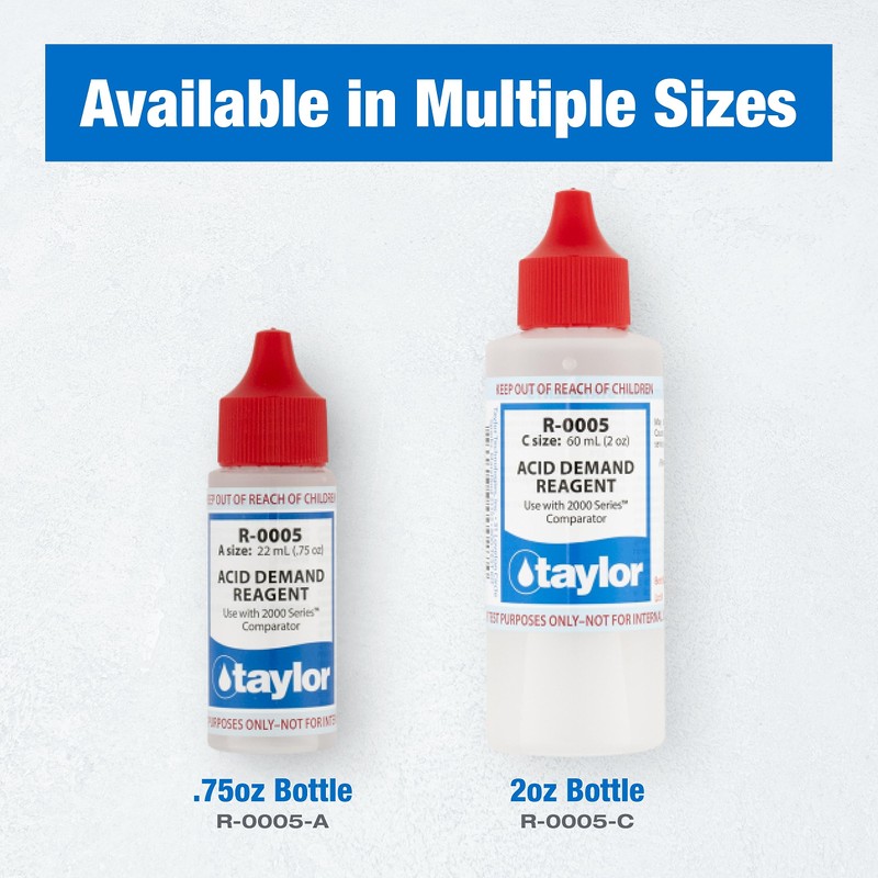 Taylor R-0005-A, Acid Demand Reagent for 2000 Series, 0.75 Ounce,