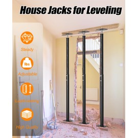 House Floor Jack for Foundation, 48"- 93" Height Range Lifting Shore and Jack Post, Telescoping Jack Basement House Jack Post Pole for Leveling, 18000 lbs Max Load Capacity