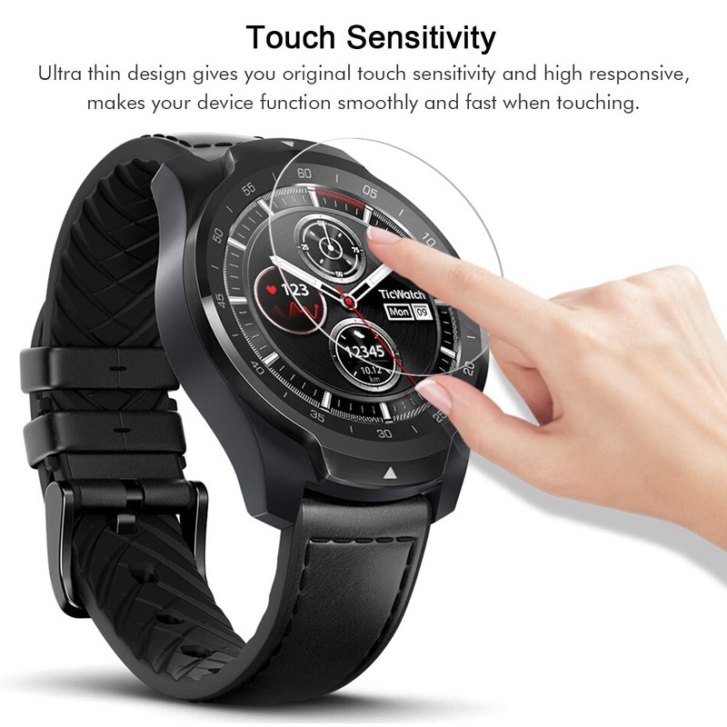 FINENIC Universal Round Watch HD Screen Protector. Anti-Scratch, Anti-Fingerprint, Tempered