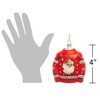 The Bridge Collection Glass Christmas Sweater Ornament with Santa Design