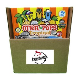 Kokobunch Bundle Of Tropical Fruit Flavored Ice Pops Ice Candy Popsicle | Anita Fruit Punch | Major Mango | Cosmic Coconut | DJ Tropical 80 PCS Total