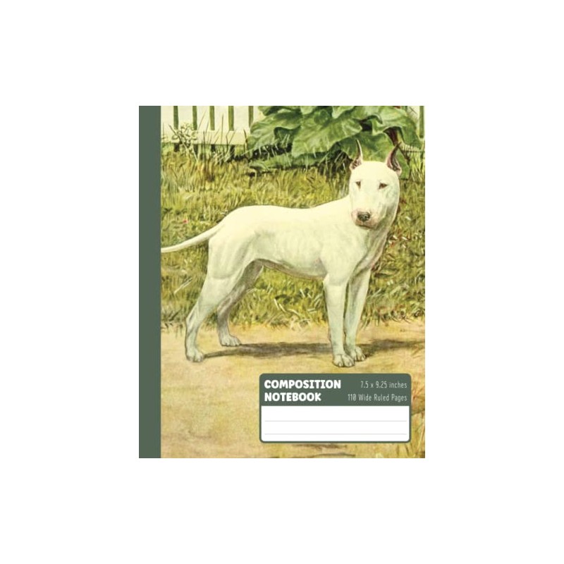 American Staffordshire Terrier Composition Notebook: Staffie Bull Terrier Dog Notebook.