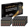 NANFU AA 24 and AAA 24 Alkaline Batteries Combo