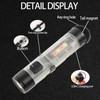 Hilngav3Pack MINI EDC Rechargeable Keychain Flashlight, 300 Lumens USB C