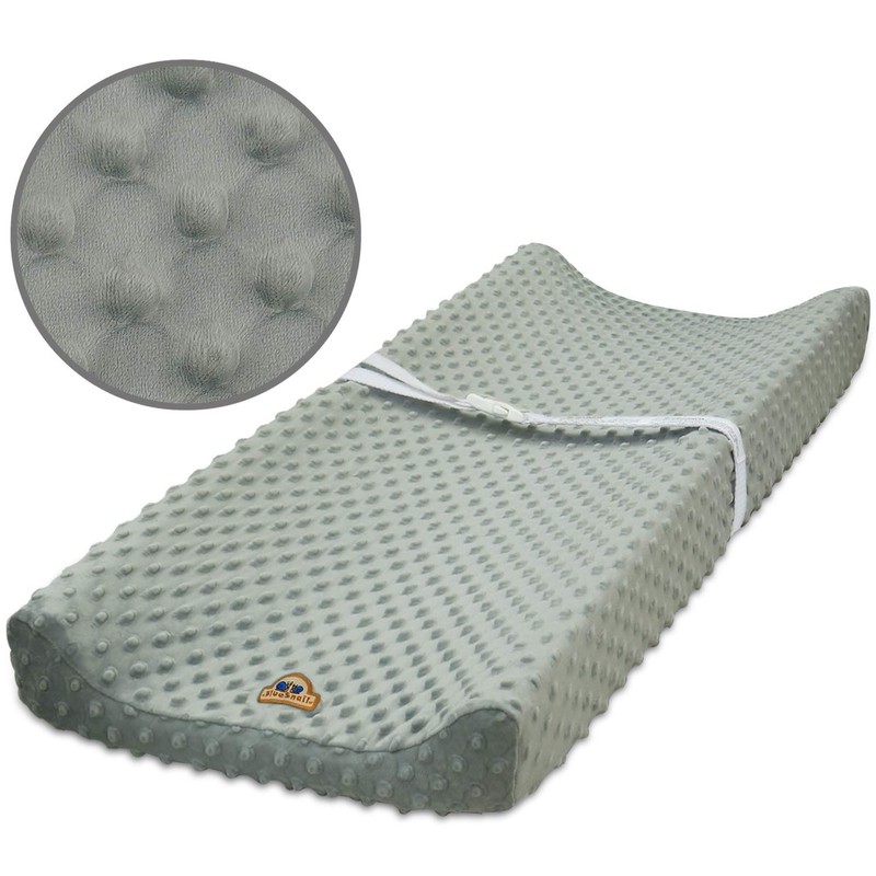 BlueSnail Ultra Soft Minky Dot Changing Pad Cover 2 Pack