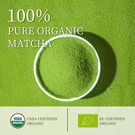 Chaism Ceremonial Grade Matcha Green Tea Powder - Premium First Harvest USDA Organic Gluten-Free Vegan, 100% Pure Unsweetened No Additives, 1.06oz Tin tea lover matcha  powder