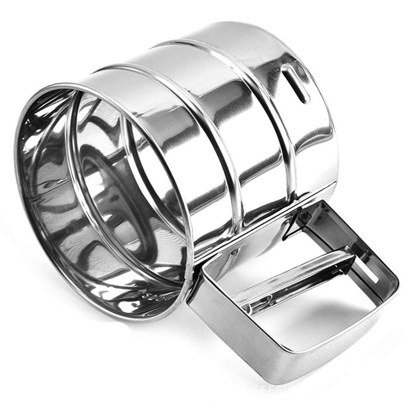Powder Sugar Sifter for Baking,Stainless Steel Flour Sieve,Handheld Powder Flour
