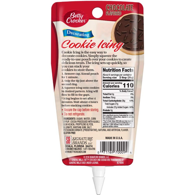 Betty Crocker Milk Chocolate Cookie Icing, 7-ounces (Pack of6)