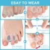 2 Pcs Toe Separator for Hallux Valgus, Hammer Toe Straightener,Stretch