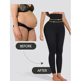 DAGGLOSA Women's Workout Leggings – High-Waist Seamless Yoga Pants with Tummy Control and Butt-Lifting Features for Fitness and Yoga (US, Alpha, XX-Large, Regular, Regular, Black)