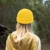 CVFRTT 1 Knitted Hat, 1 Thermal Mask, Yellow Hat, Warm