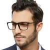 OCCI CHIARI Computer Reading Glasses Men 5.0 Strength Anti Blue