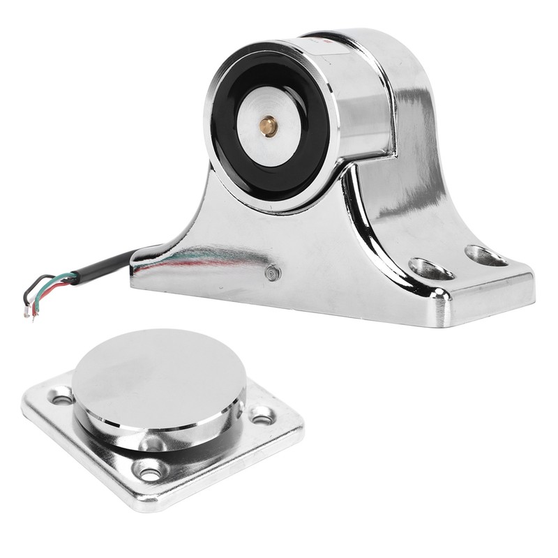 Electromagnetic Door Holder Zinc Alloy Silver 55kg Suction Fire Door