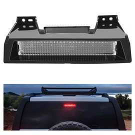 Kojem Third Brake Light Compatible with 2006-2010 Hummer H3 Replacement for 19330403 16HZ59C Center High Mount Stop Light Lamp Black Housing Clear Lens