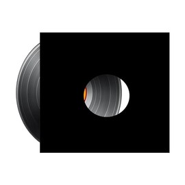 Vision Media® 12'' Vinyl Black Card Record Sleeve with Hole - Premium Quality Disco Bags x 5pcs