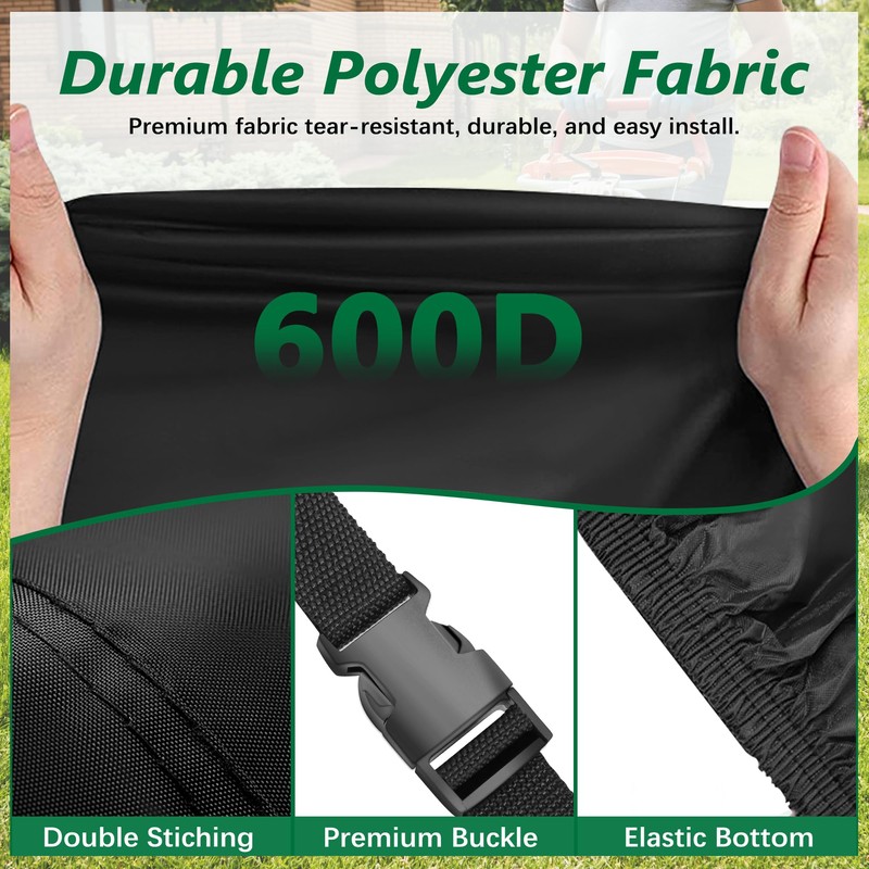 Himal Outdoors Zero-Turn Mower Cover, Heavy Duty 600D Polyester Oxford,