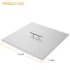 AJinTeby Fire Pit Lid Fits 24" x 24" Drop-in Fire