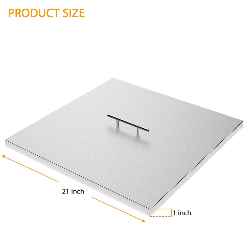 AJinTeby Fire Pit Lid Fits 24" x 24" Drop-in Fire