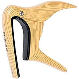 Ortega Guitars Capo Musical Instrument Accessories - Curved - For Guitar - Aluminium Alloy - Light Brown (OCAPOCV-MAD)