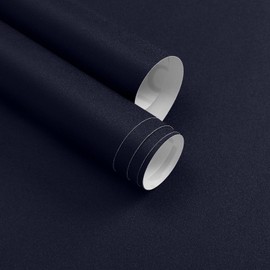 vuacepe Dark Blue Peel and Stick Wallpaper Navy Blue Wallpaper 15.7inch×393.7inch Dark Blue Contact Paper Matte Blue Self Adhesive Waterproof Wall Paper Solid Removable Decorative Wallpaper Cabinet