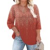 TFSDOD 2025 Fashion Trends 3/4 Length Sleeve Womens Tops Summer