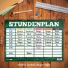 itenga Stundenplan DIN A4 als Block 25 Blatt Stundenplanblock stundenpläne