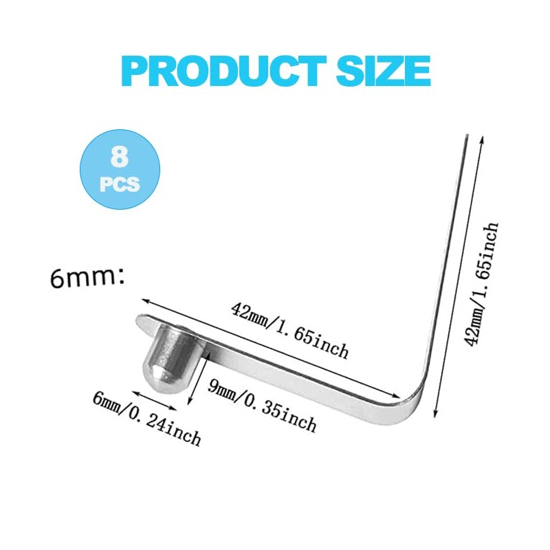 Stainless Kayak Paddle Spring Snaps, 9.5x6mm Pole Push Button Spring