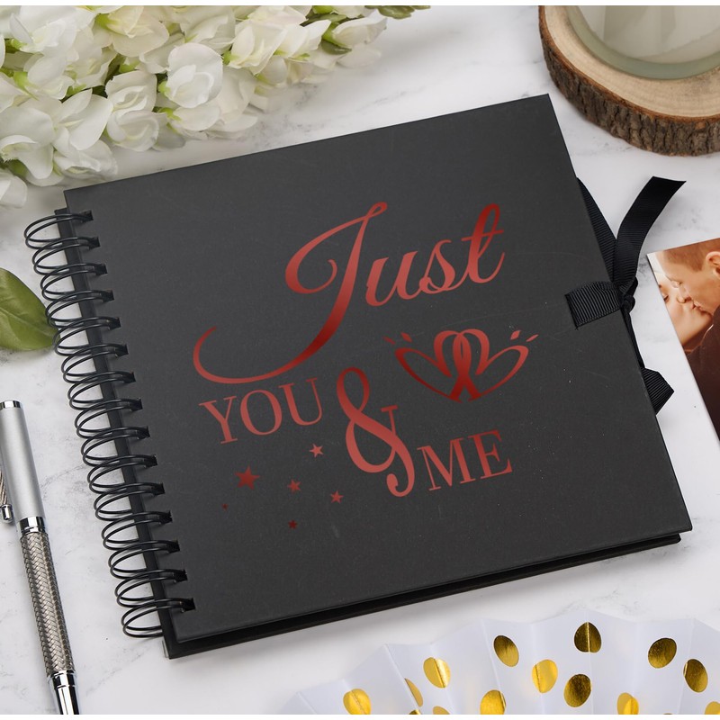 Love Story You and Me Keepsake Scrapbook Photo Album, Spiral