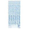Haikyu Parts Pixel Camouflage Decal 2 Blue 1 Piece Plastic