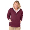 Charles River Apparel Classic Windbreaker Pullover Hooded Jacket, Maroon, 2XL