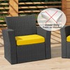 NettyPro Patio Chair Seat Cushion Covers Set 4, Waterproof Outdoor