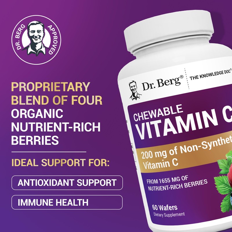 Dr. Berg Chewable Vitamin C Complex - Made with Organic,
