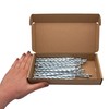 SKIR'CO (Pack of 50) Square Twisted Steel Nails 4.5 x
