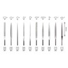 MIRACLE Needle Diamond Files Set 10-Piece Grit 120