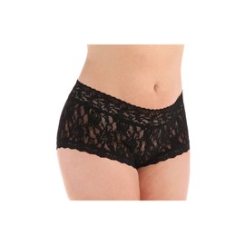 Hanky Panky Women's Plus Size Nouveau Boyshort Brown/Leopard Boy Shorts 1X (16W-18W), Black, 24W / 26W